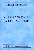 QUATUOR POUR LA FIN DU TEMPS (score)
