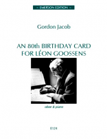 AN 80th BIRTHDAY CARD FOR LEON GOOSSENS