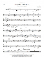RHAPSODY in Eb major Op.23 - Viola part
