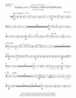 FANTASY on a Theme of Richard Edwards - Double Bass