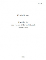 FANTASY on a Theme of Richard Edwards - Violin 1