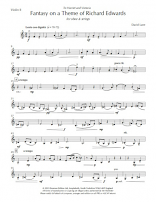 FANTASY on a Theme of Richard Edwards - Violin 2