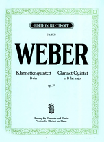 CLARINET QUINTET in Bb major Op.34