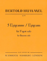FIVE EPIGRAMS Op.51