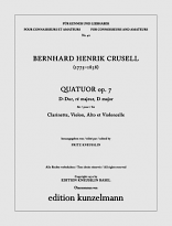QUARTET No.3 in D major Op.7 (set of parts)