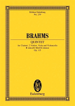 CLARINET QUINTET in B minor Op.115 (miniature score)