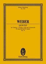 QUINTET in Bb Op.34 (miniature score)