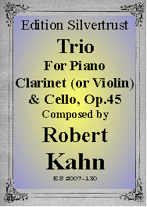 TRIO in G minor Op.45
