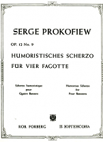 HUMOROUS SCHERZO Op.12 No.9 (score & parts)