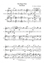 THE MAGIC FLUTE Overture score & parts