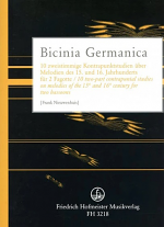 BICINIA GERMANICA 10 2-part contrapuntal studies