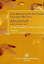ALBUMBLATT Song Without Words Op.117
