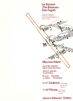 SHORT PIECES IN ALL KEYS 27 & 28: Cadence (Gb) & Fileuse