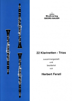 22 CLARINET TRIOS (playing score)
