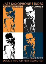 JAZZ SAXOPHONE ETUDES Volume 2 + 2 CDs