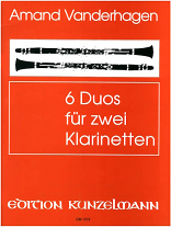 6 DUOS for Two Clarinets