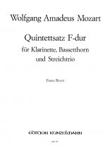 QUINTETTSATZ in F KVA90 parts only - score not available