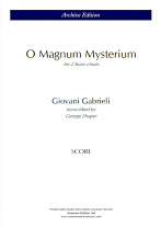 O MAGNUM MYSTERIUM (Score & Parts)