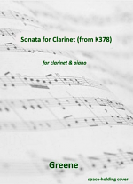 SONATA FOR CLARINET (from K378)