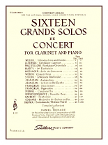 SIXTEEN GRANDS SOLOS DE CONCERT Clarinet part