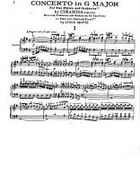 CONCERTO in G major Soloists' part (playing score)