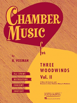 CHAMBER MUSIC for Three Woodwinds Volume 2 (playing score)