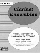 THIRD MOVEMENT from Symphony No.94 'Surprise' (score & parts)
