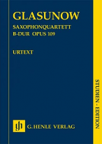 SAXOPHONE QUARTET in Bb major Op.109 (study score)