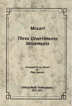 THREE DIVERTIMENTO MOVEMENTS (score & parts)