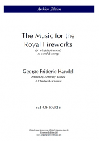 MUSIC FOR THE ROYAL FIREWORKS (set of wind parts)