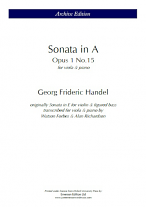 SONATA in A major Op.1 No.15