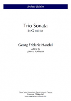 TRIO SONATA in G minor