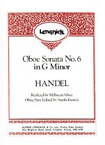 SONATA in G minor Op.1 No.6, HWV364a