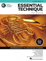 ESSENTIAL TECHNIQUE for Band -  Horn in F Book 3 + Online Resources
