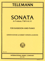 SONATA in F minor, TWV41:f1