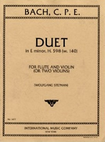 DUET in E minor, H598 (W140)