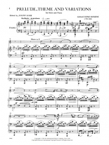 PRELUDE, THEME AND VARIATIONS