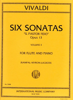 SIX SONATAS 'Il Pastor Fido' Op.13 Volume 2