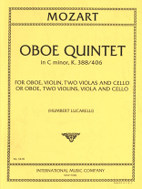 QUINTET in C minor K388/K406 (score & parts)