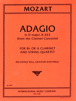 ADAGIO in D major K622 (set of parts)
