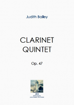 CLARINET QUINTET Op.47 score & parts