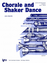 CHORALE AND SHAKER DANCE (score & parts)