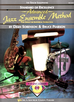 STANDARD OF EXCELLENCE Advanced Jazz Ensemble Method + CD 1st tenor sax
