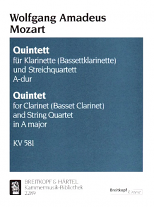 QUINTET in A major K581 (score & parts)