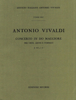 CONCERTO in C FVII/17 RV452 study score
