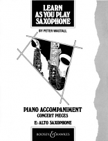 LEARN AS YOU PLAY SAXOPHONE Piano Accompaniment for Alto