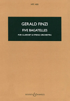FIVE BAGATELLES Op.23 (study score)