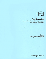 FIVE BAGATELLES Op.23 (string parts)