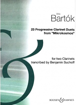 23 PROGRESSIVE CLARINET DUETS from 'Mikrokosmos'