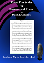 THREE FUN SCALES + CD (bass clef)
